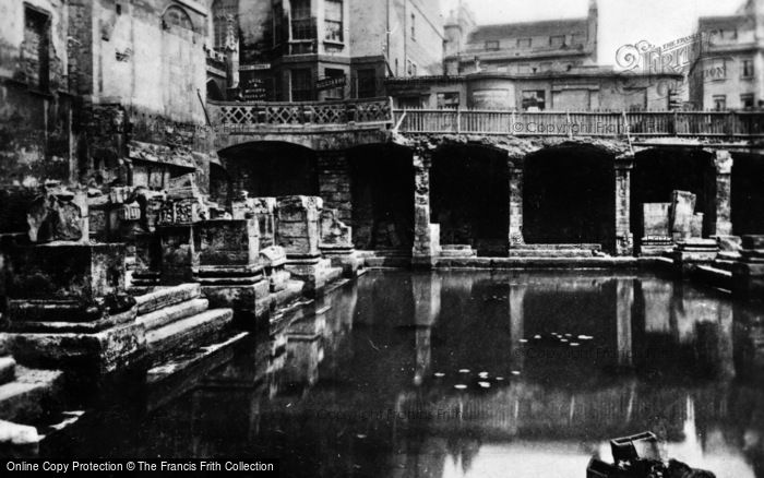 Photo of Bath, The Roman Bath Before Restoration c.1890