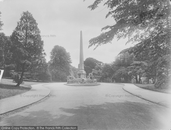 Photo of Bath, Victoria Park, Obelisk 1925