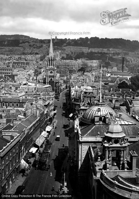 Photo of Bath, View From The Abbey 1929