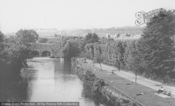 Photo of Bath, Weir On The River Avon c.1965