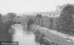 Weir On The River Avon c.1965, Bath