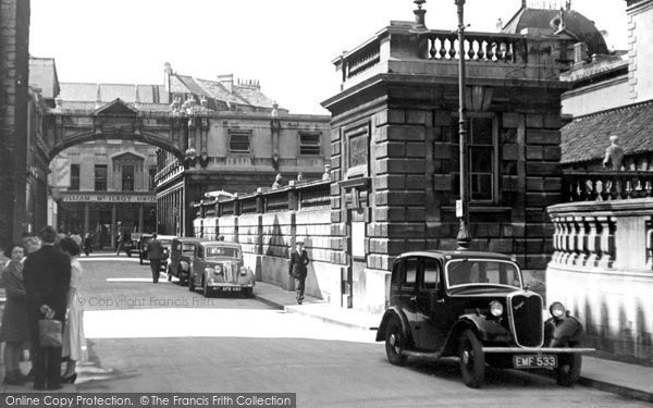 Photo of Bath, York Street And Roman Baths c.1950