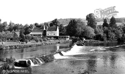 Bathampton, the Weir and Hotel c1960