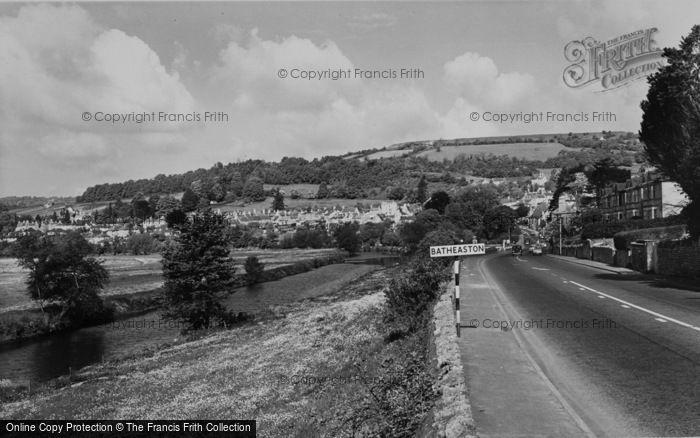 Photo of Batheaston, Main Road And River c.1960