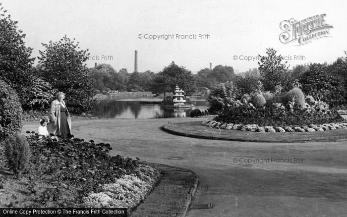 Photo of Batley, Flower Gardens, Wilton Park c.1955
