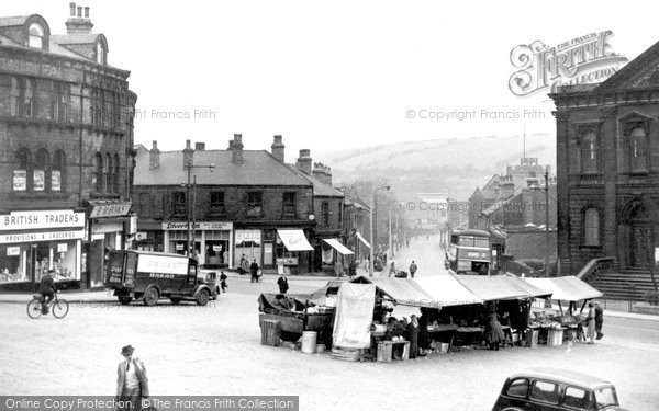 Photo of Batley, Market Place And Branch Road c.1955