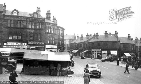 Photo of Batley, Market Place And Commercial Street c.1955