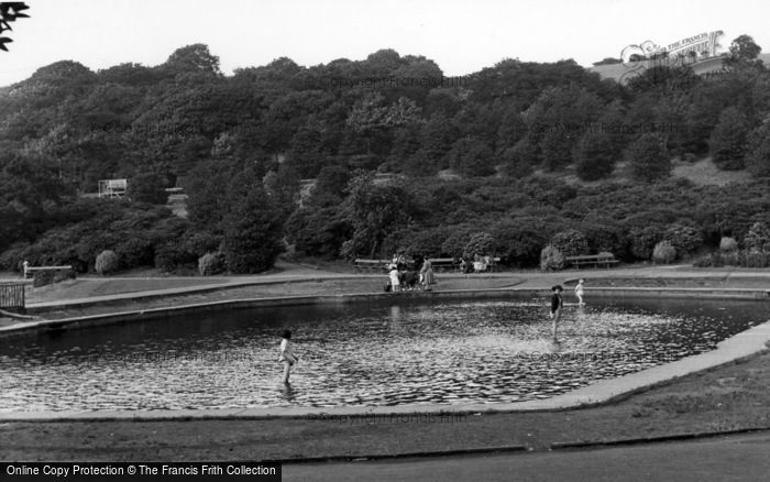 Photo of Batley, Paddling Pool, Wilton Park c.1955