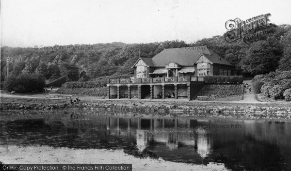 Photo of Batley, The Cafe And Lake, Wilton Park c.1955