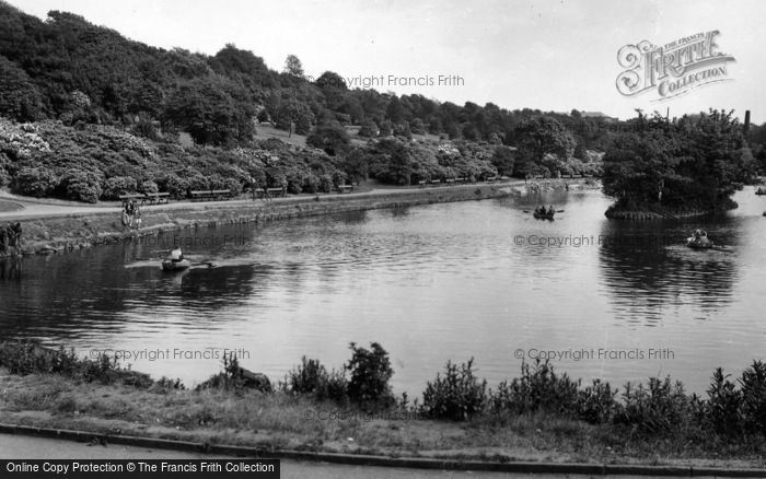 Photo of Batley, The Lake c.1955