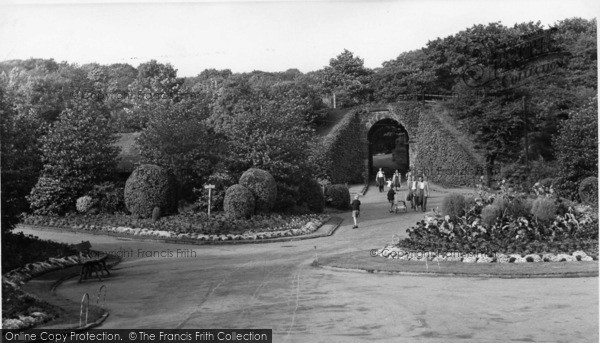 Photo of Batley, The Tunnel And Gardens, Wilton Park c.1955