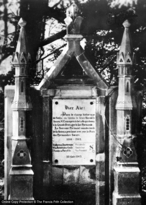 Photo of Battle, Abbey, The Norman Stone c.1930