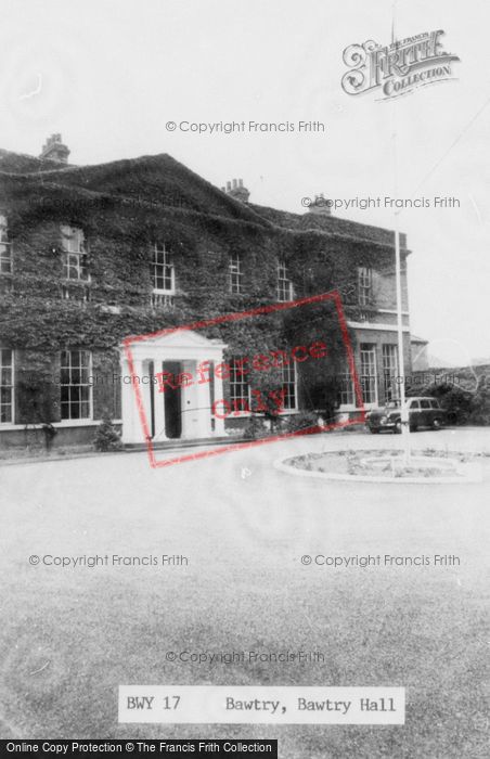 Photo of Bawtry, Bawtry Hall c.1955