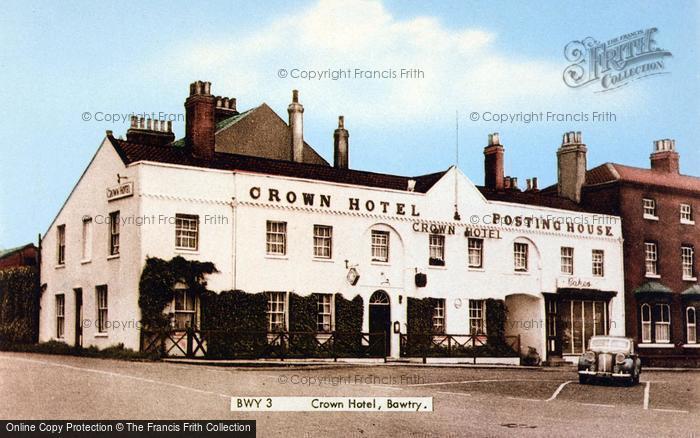 Photo of Bawtry, The Crown Hotel c.1955