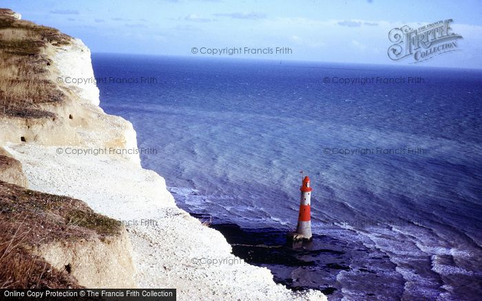 Photo of Beachy Head, The Lighthouse From The Cliff 1978