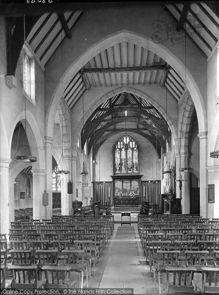 Photo of Beacon Hill, St Alban's Church Interior 1928
