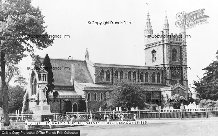 Photo of Beaconsfield, St Mary's And All Saints Church c.1955