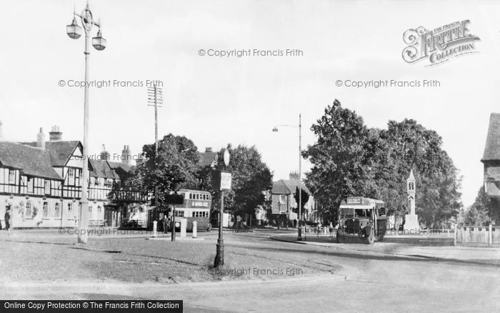 Photo of Beaconsfield, The Roundabout And War Memorial c.1955