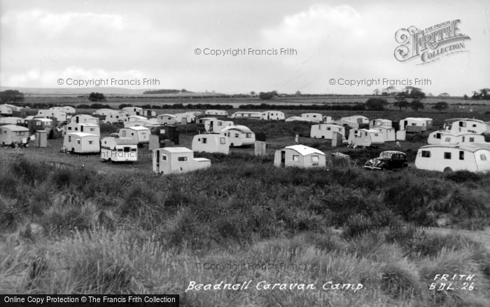 Photo of Beadnell, Beadnell Caravan Camp c.1955