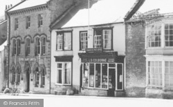 The Square, Banks And Post Office c.1955, Beaminster