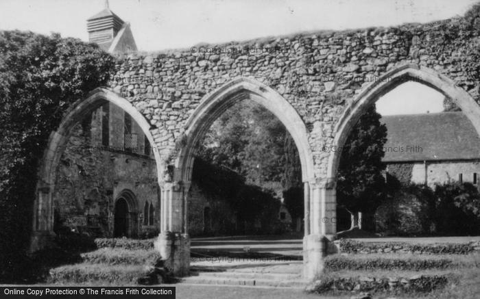Photo of Beaulieu, Abbey, Chapter House Arches And Refectory c.1920