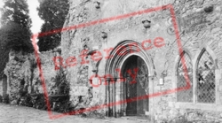 Abbey, The Refectory Doorway c.1920, Beaulieu