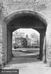 Palace House Through Outer Gate c.1920, Beaulieu