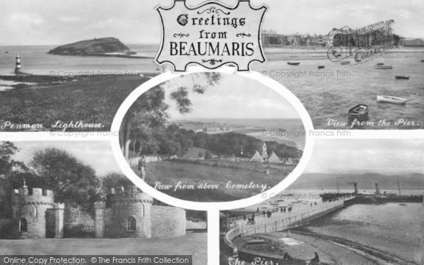 Photo of Beaumaris, Composite c.1910
