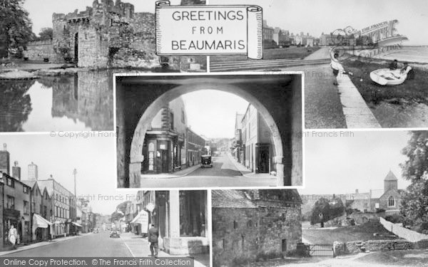 Photo of Beaumaris, Composite c.1955