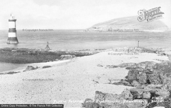 Photo of Beaumaris, Puffin Island And Lighthouse c.1950