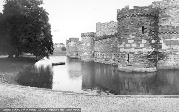 Photo of Beaumaris, The Castle Moat c.1960