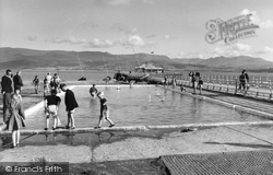 Beaumaris, the Paddling Pool and Pier c1960
