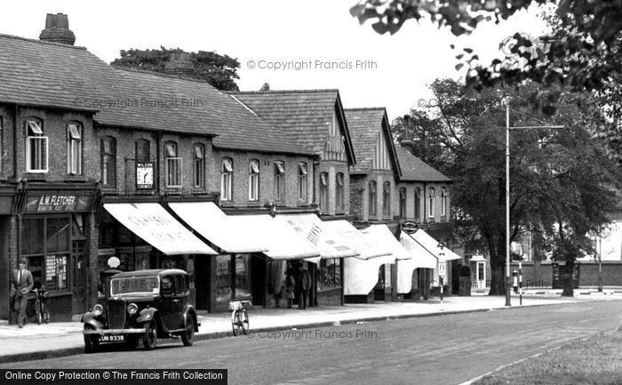 Photo of Bebington, Shops On Bebington Road 1950