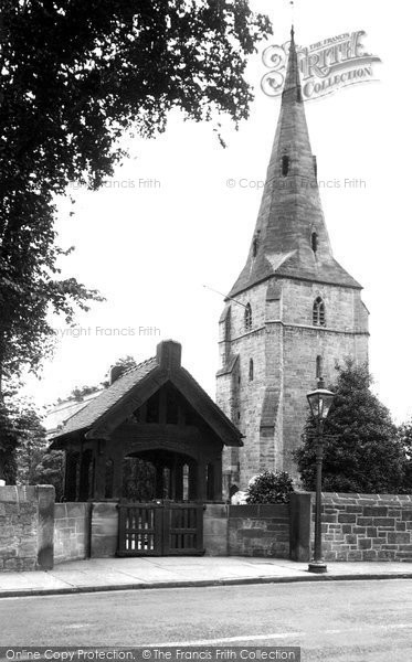 Photo of Bebington, St Andrew's Church And Lych Gate 1936