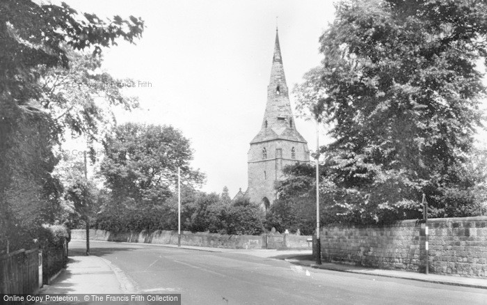 Photo of Bebington, St Andrew's Church c.1955