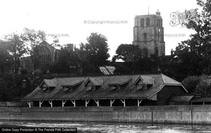 Photo of Beccles, Church From River Waveney 1923