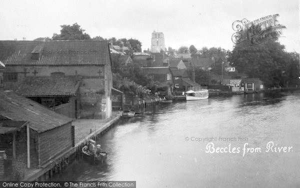 Photo of Beccles, From The River c.1931