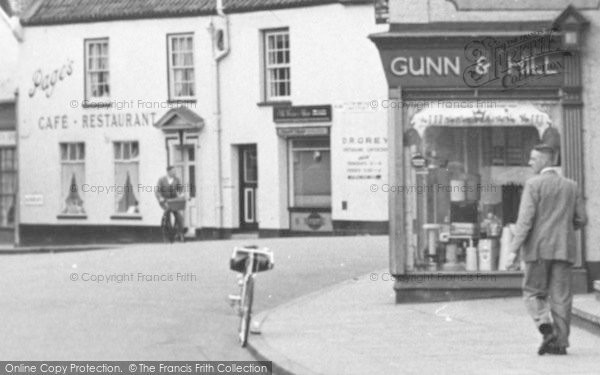 Photo of Beccles, Gunn & Hill Ironmongers And Page's Café Restaurant c.1960