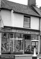 Siddall & Kirby Shoe Shop, Exchange Square c.1955, Beccles