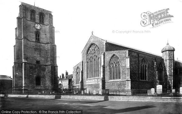 Photo of Beccles, St Michael's Church and Bell Tower from the north east 1894
