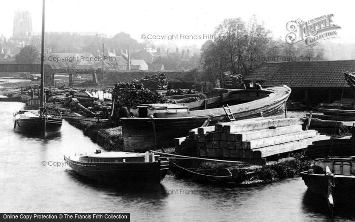 Photo of Beccles, Timber Yard By The River 1894