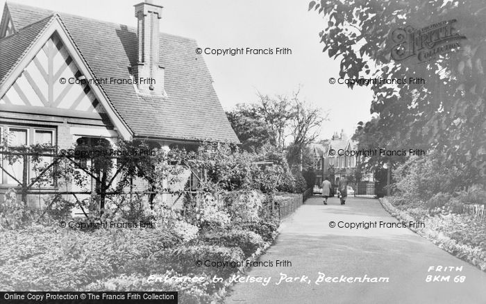 Photo of Beckenham, Entrance To Kelsey Park c.1965