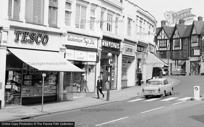 Photo of Beckenham, High Street Shops 1967