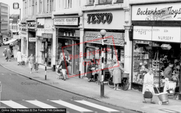 Photo of Beckenham, High Street Shops c.1965
