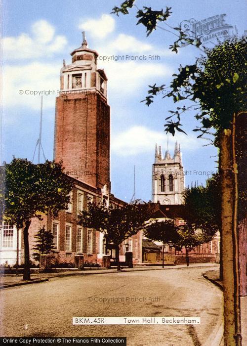 Photo of Beckenham, Town Hall 1954