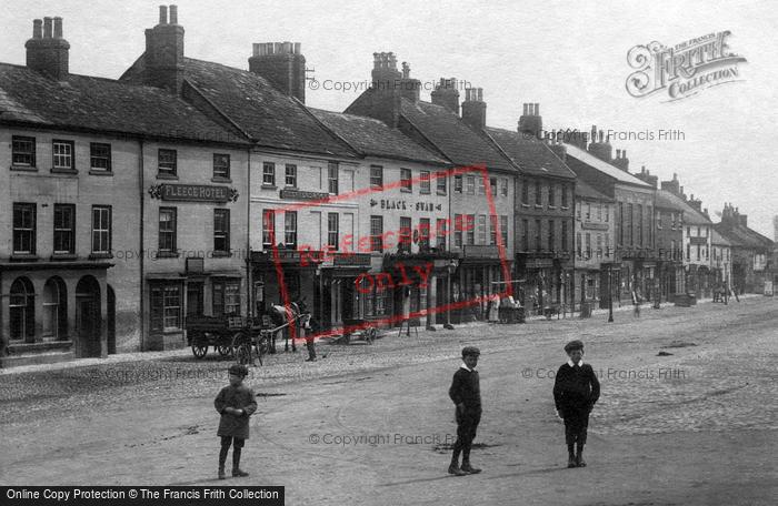 Photo of Bedale, Children In The Market Place 1908