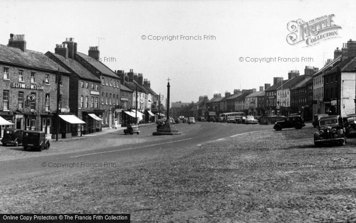 Photo of Bedale, Market Place And Cross c.1955