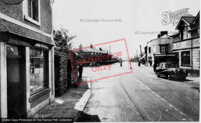 Photo of Beddau, The Post Office And Cross Roads c.1955