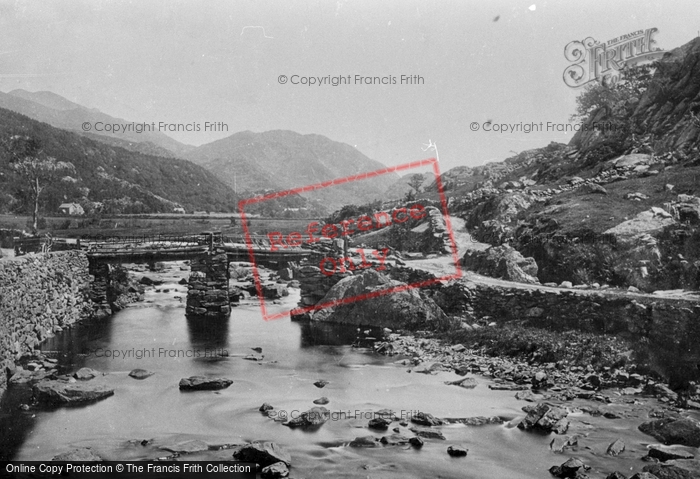 Photo of Beddgelert, Bridge And Gwynant Valley 1889