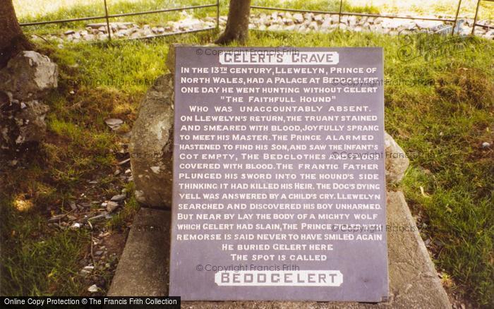 Photo of Beddgelert, Gelert's Grave 1989